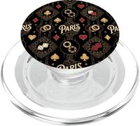 París Francia Deco Noche Seamless Chip Casino Motivos Diseño PopSockets PopGrip para MagSafe