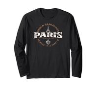 París Francia Île-de-France Coordenadas Label 2C Distressed Manga Larga