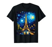 Paris Francia París Francia Van Gogh Vintage Camiseta