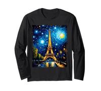 Paris Francia París Francia Van Gogh Vintage Manga Larga