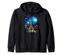 Paris Francia París Francia Van Gogh Vintage Sudadera con Capucha