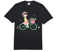 París Francia Recuerdo Retro Bicicleta Linda Chica Regalo Comfort Colors Adult Heavyweight T-Shirt