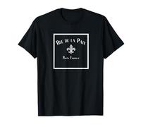 PARÍS Francia Rue de la Paix con Fleur Camiseta