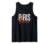 París Francia Torre Eiffel Guión Camiseta sin Mangas