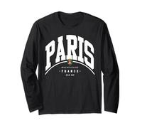 París Francia Vacaciones a París Regalo Parisino París Manga Larga