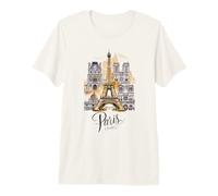 París Francia Vacaciones Souvenir Francia Fiesta Francesa Torre Eiffel Camiseta Premium