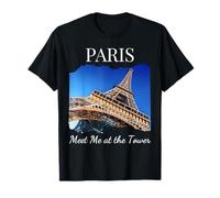 París Francia Viajar Francés Hablantes Niños Hombres Papás Mamás Camiseta