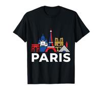 París Francia Viaje Souvenir City Monumento Turístico Regalo Camiseta