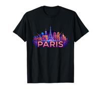 París Francia Viaje Souvenir City Monumento Turístico Regalo Camiseta