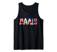 París Francia Viaje Souvenir City Monumento Turístico Regalo Camiseta sin Mangas