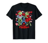 Paris Frog Romance - C'est L'Amour Crochet Knit Yarn Art Camiseta
