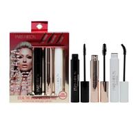 Paris Hilton Steal The Show Mascara Trio - Máscara negra sin grumos - Máscara de pestañas alargadora, voluminizadora y rizadora de larga duración - Regalos para mujeres - 3 piezas