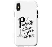 Paris Is Always A Good Idea Paris French Souvenir Francia Carcasa para iPhone X/XS