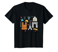 Paris Je T'aime París Amante Viajando Francia Bebé Niño Camiseta