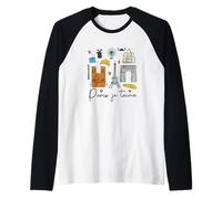 Paris Je T'Aime París Amante Viajando Francia Bebé Niño Camiseta Manga Raglan