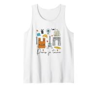 Paris Je T'Aime París Amante Viajando Francia Bebé Niño Camiseta sin Mangas