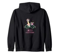 París Mente Bicicleta Chica Torre Eiffel Estética Viaje Amor Sudadera con Capucha
