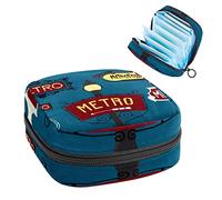 Paris Metro Period Pouch portátil, bolsa de almacenamiento de tampones para servilletas sanitarias, Varios colores, 4.7x6.6x6.6 in/12x17x17 cm