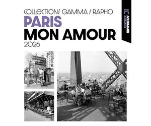Paris, mon amour Kalender 2026 | Stilvoller Frankreich-Kalender im großen Hochformat (48x54 cm) | Analog-Fotografie für Nostalgiefans