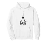 Paris Mon Amour - Torre Eiffel Gráficos Artísticos con Pincel Sudadera con Capucha