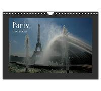 Paris, mon amour (Wandkalender 2026 DIN A4 quer), CALVENDO Monatskalender: Kalender mit Motiven aus Paris
