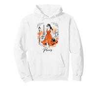 París Noche Paseo Arte Romántico Mujeres París Torre Eiffel Sudadera con Capucha