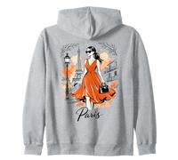 París Noche Paseo Arte Romántico Mujeres París Torre Eiffel Sudadera con Capucha