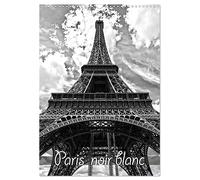 Paris noir blanc (Calendrier mural 2026 DIN A3 horizontal), CALVENDO calendrier mensuel: La capitale Paris en noir et blanc, vue d'un taxi