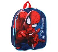 Paris Stock Maxxidiscount Spiderman - Mochila 3D de lona azul - 32 cm
