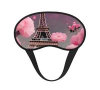 Paris Street - Antifaz para dormir con estampado floral de la Torre Eiffel para dormir de lado, bonita máscara opaca para el hogar o viajes