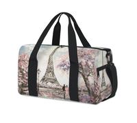 Paris Street Oil - Bolsa de lona deportiva para fin de semana, bolsa de viaje informal, para viajes, gimnasio, para niños, niñas, niños, mujeres y hombres