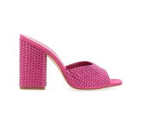Paris Texas - Mules con Tacón Bloque Adornado - Shoes - Mujer - Rosa - 37 1/2 EU -