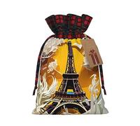 París Torre Eiffel deslumbrante retazos de arpillera con cordón para regalo inolvidable