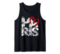 París Torre Eiffel símbolo del Amor Francia Recuerdo Motif Camiseta sin Mangas