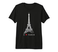 París Torre Eiffel Vintage Skyline Love Francia Love Paris Camiseta Premium