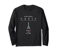Paris Tour Eiffel 1889 Francia Manga Larga
