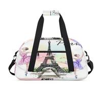 Paris Tower Eiffel Ballet Actor Kids Duffel Bags for Girls Boys, Overnight Weekender Travel Bag 24L Sport Gym Duffel Bag Practice Tote Carry Bag, color, 24 L, Organizador de bolsas