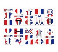 Paris Tower Stickers, Colorful Party Favors, 4.13x2.36in, French Flag Body Stickers, Unique Parisian Designs, Fast Application for Carnival Face Art, Fashion Accessories