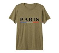 Paris with France Flag Novelty Graphic Tees & Cool Designs Camiseta Premium
