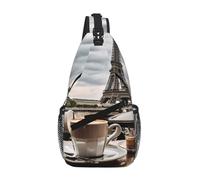 Parisian Coffee Eiffel Tower01 - Riñonera cruzada para el hombro, correa para el hombro, cintura para hombre y mujer