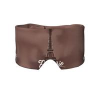 Parisian Coffee - Protector ocular impreso de la Torre Eiffel, equipo reversible para dormir, envoltura de bloqueo de luz, para comodidad de viaje