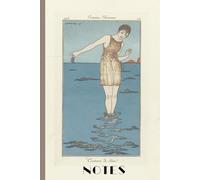 Parisian Fashion Notebook - Art Deco Design | “Swimsuit” | Lined 6x9 Composition Book (120 Pages)