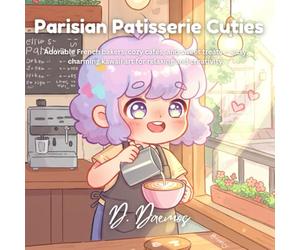 Parisian Patisserie Cuties: Adorable French bakers, cozy cafés, and sweet treats - easy, charming kawaii art for relaxing and creativity.
