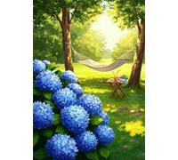 Park 1500 Piece Jigsaw Puzzles for Adults, Colourful, Challenging & Brainteasing Adult Puzzles 1500 Pieces Hydrangea, Fun jigsaws for The Whole Family 34x22 Inch