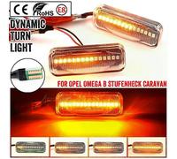 PARK (blanco cristal) 2 piezas para Opel Omega B Stufenheck Caravan 1994-2003 Luz de señal de giro dinámica