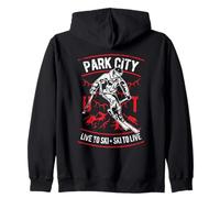 Park City Utah - Esquí Desgastado Sudadera con Capucha