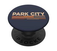 Park City Utah Estilo Vintage de los años 70 PopSockets PopGrip Adhesivo