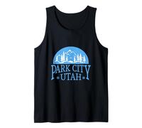 Park City Utah Montaña Esquí Vintage Nieve Invierno Viajes Camiseta sin Mangas