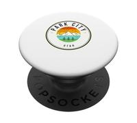 Park City Utah Park City Snowboard Nieve Ski Park Ciudad PopSockets PopGrip Adhesivo