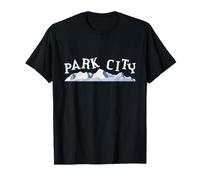 Park City Utah Ski Rocky Mountain Range - Gráfico Minimalista Camiseta